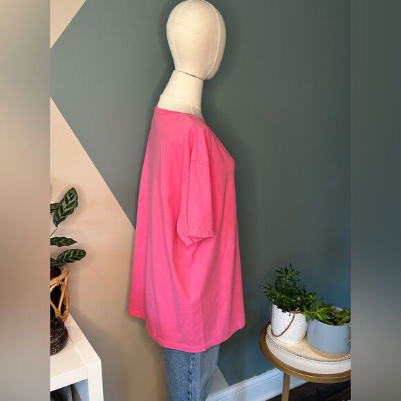 Ralph Lauren Polo T-Shirt Preppy Pink Classic Crewneck Iconic Pony Logo size L - Picture 4 of 9